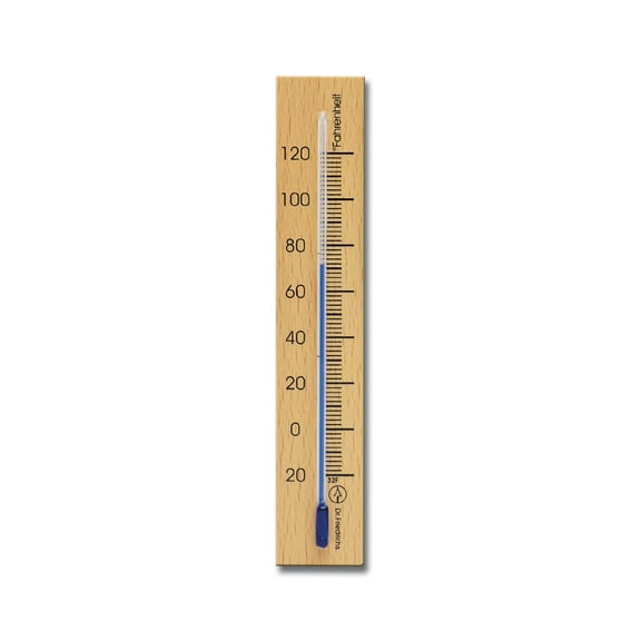 Wall Thermometer 6.0 inch Beech Natural Finish