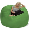 thumbnail image 2 of Chill Sack Bean Bag Chair, Memory Foam Lounger with Microsuede Cover, Kids, Adults, 6 ft, Lime, 2 of 9