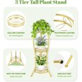 thumbnail image 4 of Metal & Wood Plant Stand Indoor & Outdoor Multi Levels lbs Capacity, 4 of 7
