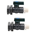 thumbnail image 2 of 4x Kit de Grifo de PVC, Válvula de Barril de Lluvia de 3/4 Pulgadas con Conector de Mamparo, Adaptador de Manguera, Antigrietas, Antioxidante, Anticorrosión, DN20, 2 of 5