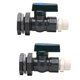 thumbnail image 2 of 4x Kit de Grifo de PVC, Válvula de Barril de Lluvia de 3/4 Pulgadas con Conector de Mamparo, Adaptador de Manguera, Antigrietas, Antioxidante, Anticorrosión, DN20, 2 of 5