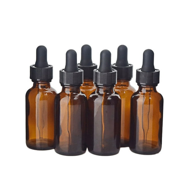 FELTECHELECTR Botella ámbar vacía rellenable de 15 ml con gotero y accesorios para mezclas caseras, aceites esenciales, perfumes, aromaterapia.
