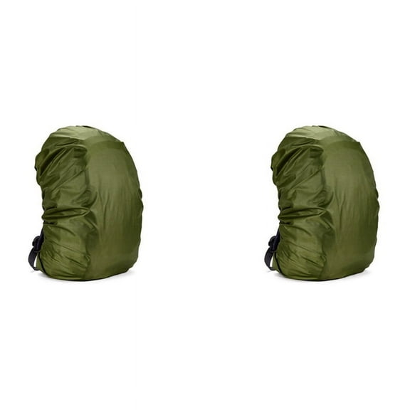 2X 100L Backpack Rain Cover Waterproof Bag Dust Hiking Travel Camping Bags Portable , Green