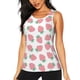 thumbnail image 1 of Fotbe Strawberry Blusas Sin Mangas para Mujer – Estilo Casual, Corte Suelto, Slim-Fit, Cuello Redondo Deportivo, Tops de Verano para Gimnasio y Yoga-Medium, 1 of 7