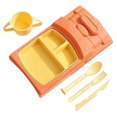 thumbnail image 1 of Come With Cutlery And Cup Car Shaped Tableware Set For Kitchen And Dining Table Car Dinner Tray Fiber For Boys And Girls With Separate Plates Cutlery And Water Cup Place Mates for Tables round Dinner, 1 of 8