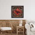 thumbnail image 2 of Stupell Industries Fright Night Bat & Botanicals Black Framed Floater Canvas Wall Art design by Janelle Penner, 25 x 25, 2 of 9
