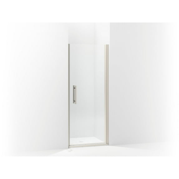 Sterling 5699-33N-G05 Finesse Peak Frameless Pivot Shower Door with Clear Glass, 33-in W x 67-in H, Nickel