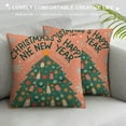 thumbnail image 3 of GOSMITH  Christmas Tree Pillow Covers  Buffalo Plaid Christmas Pillow Cases Happy New Year Throw Pillow Cover Winter Farmhouse Xmas Decorative Pillowcases for Outdoor Couch Patio, 3 of 5
