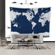 thumbnail image 1 of Tapiz de pared con mapa del mundo, microtela, 150 x 130 cm, para dormitorio, 1 of 1