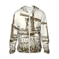 thumbnail image 1 of Fotbe Dutch Windmill Chaqueta con Protección Solar UPF 50+ para Hombre y Mujer, Camisa con Capucha y Bolsillos-3X-Large, 1 of 7