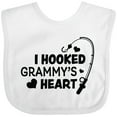 thumbnail image 3 of Inktastic I Hooked Grammy's Heart with Fishing Rod Boys or Girls Baby Bib, 3 of 4