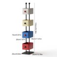 thumbnail image 2 of YIYADO Box bookshelf bedside shelf living room side table placement shelf home children's corner placement shelf simple colored bedroom iron magazine rack, 2 of 6