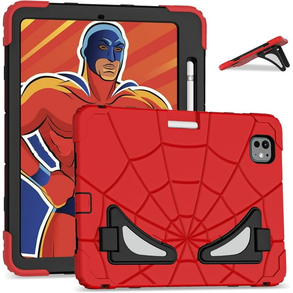 REQO for New iPad Pro 11 Inch Case 2024 5th Generation(M4): with Pen Holder Shockproof Rugged Hybrid Protective Case with Kickstand  Cover