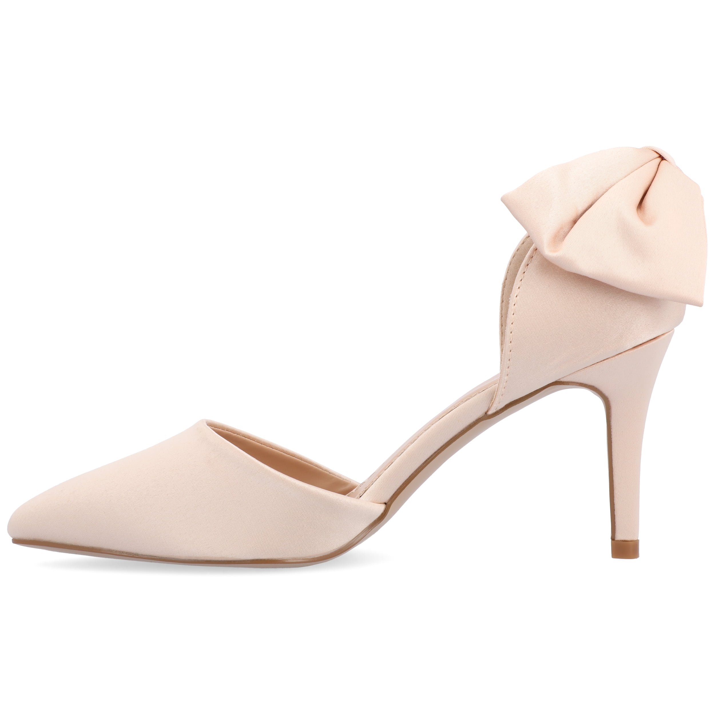 Journee Womens Tanzi Pointed Toe Mid Heel Evening Pumps
