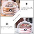 thumbnail image 3 of 1 Pc Glass Cake Bread Display Cover Dessert Cloche Practical Dish Cover, 3 of 8