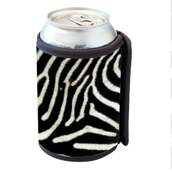 KuzmarK Insulated Drink Can Cooler Hugger - Zebra