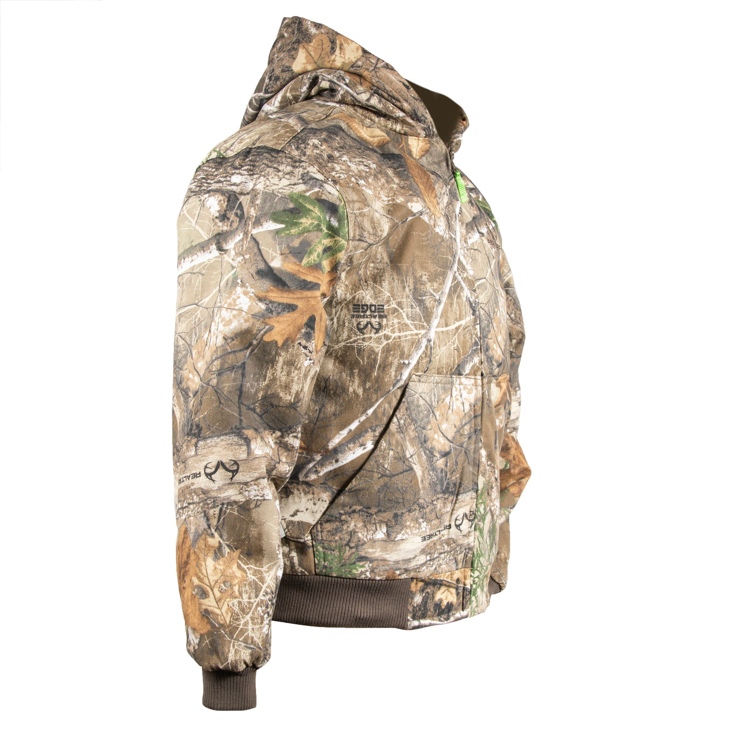Realtree Edge Youth Insulated Hunting Bomber Jacket, Size M, Unisex