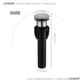 thumbnail image 3 of Grifo para lavabo JXMMP, níquel cepillado, acero inoxidable, 3 of 7