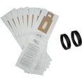 8 Oreck CC XL Allergen Vacuum Bags (CCPK8DW) and 2 Belts (0300604)for