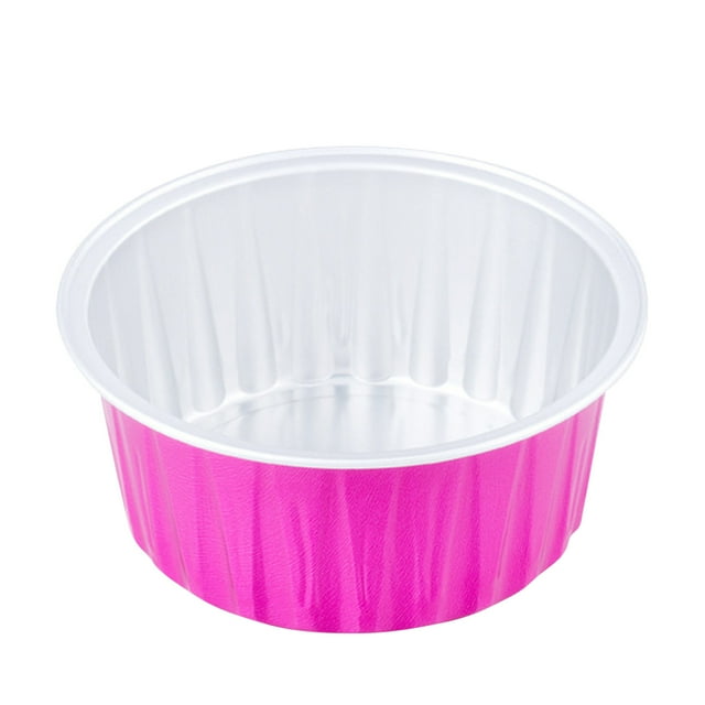 Pompotops Coupes à Cupcakes en Feuille Coupes à Cupcakes Rondes avec Couvercle, Mini Coupes à Cupcakes Coupes de Cuisson de Cuisine 100 Pcs Liquidation