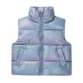 thumbnail image 2 of Esaierr 1-9T Baby Boys Girls Puffer Down Vest Autumn Winter Sleeveless Outerwear Jacket Kids Toddler Warm Coat with Zipper High Neck Thick Snow Waistcoat, 2 of 8
