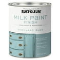 thumbnail image 2 of Highland Blue, Rust-Oleum Matte Milk Paint Finish-331050, Quart, 2 of 5