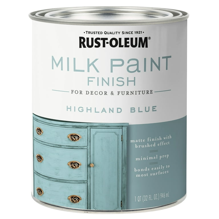 Classic White, Rust-Oleum Matte Milk Paint Finish- 331049, Quart