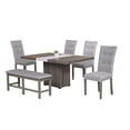thumbnail image 1 of Antecomedor 4 Sillas 1 Banca Kessa Muebles Noria, 1 of 2