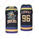 thumbnail image 5 of Camisetas de baloncesto Mighty Ducks Of Anaheim 44 Reed 99 BANKS 96 CONWAY 66 BOMBAY Costura Bordado Deportes al aire libre Negro Verde Nuevo, 5 of 5