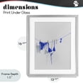 thumbnail image 4 of Stupell Industries Contemporary Blue Bikini on Clothesline Gray Framed Print Under Glass, 13 x 16, by Ziwei Li, 4 of 8