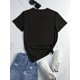 thumbnail image 2 of Women's Summer Letter Graphic - Casual Round Neck Sports T-shirt Top Tee For Adult, Men, Women, Teen, Teenager, Adolescent, Youth, 2 of 4