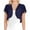 Navy, variant on Cardigans for Women Plus Sizes Women's Fashionable Long Sleeve Round Neck Casual Tops Blouse Cardigan