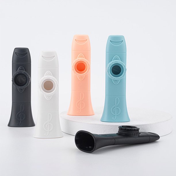 unbranded Kazoo De Plástico Rosa Durable Acompañante Ideal Para Guitarra Y Ukulele Fácil De Transportar Y Tocar