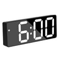 thumbnail image 3 of DEBGFS Digital Alarm Clock LED Clock Non Ticking Charging Cable/Battery Powered Alarm Clock for Home Bedroom Decor,blackshell, 3 of 4