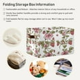 thumbnail image 5 of Ryvnso Strawberries Storage Basket Large Bin Foldable Boxes Toys Organizer 14.2x10.2x8.3in 1 PC, 5 of 8