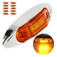 thumbnail image 4 of Luz De Marcador Lateral, 10 Piezas 3 LED Lámpara Indicadora Impermeable A Prueba De Polvo Para Camión Remolque Camión Ensamblajes ámbar Camión, 4 of 7