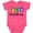 Retro Heather Pink, variant on Inktastic Merry Christmas Rainbow Holiday Lights Boys or Girls Baby Bodysuit