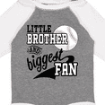thumbnail image 4 of Inktastic Little Brother and Biggest Fan Baseball Family Fan Boys or Girls Long Sleeve Baby Bodysuit, 4 of 5