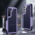thumbnail image 4 of for Galaxy S21 Case, S21 Case with Self Healing Flexible TPU Screen Protector[2 Pack], Military Grade Dual-Layer Heavy Duty Protection Case for Samsung Galaxy S21 5G-Purple/Blue, 4 of 13