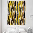 thumbnail image 1 of Modern Art Tapestry, Watercolored Grunge Brushstroke Expressionist Background Paint Effects, Wall Hanging for Bedroom Living Room Dorm Decor, 60W X 80L Inches, Earth Yellow Black, by Ambesonne, 1 of 2