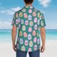 thumbnail image 4 of Fotbe Colorful Easter eggs Camisa Hawaiana para Hombre Unisex – Camisa Casual de Verano con Botones de Manga Corta de Algodón y Lino,Medium, 4 of 7