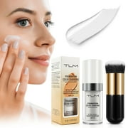 TLM Flawless Colour Changing Warm Skin Tone Foundation Makeup with Foundation Brush Makeup Brush,Long Lasting Waterproof Lightweight Liquid Foundation