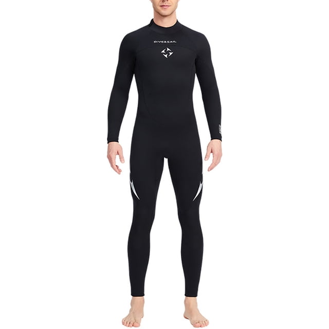 Naiovety DIVE SAIL Trajes de neopreno de 3MM Traje de buceo de neopreno SCR Pantalones largos de manga larga Traje de surf resistente al desgaste para Deportes acuáticos Negro 4XL Naiovety OD003296-07