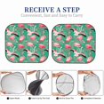 thumbnail image 6 of Balery 2 Piece Tropical Flamingo Car Windshield Sun Shade|Foldable Front Windshield Shade for Car Front Window for Most Sedans SUV Truck-Large, 6 of 7