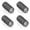 Black, variant on BlinkLLX 4 Pcs Long Hair Rollers for Bangs Aluminum Core Curlers Thermal Self Grip Roller for Long and Medium Hair Women Hairstyle(4.7 x 2 Inch,Black)