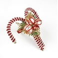 thumbnail image 4 of Fennco Styles Hand Beaded Candy Cane Christmas Napkin Rings, Set of 4 - Red & White Glass Beads Napkin Holders for Dining Table Décor, Banquets, Family Gatherings, Winter Holidays, Special Occasions, 4 of 5