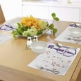 thumbnail image 4 of Ambesonne Music Place Mats Set of 4, Musical Note Black Theme, Standard Size, Purple and Red, 4 of 6