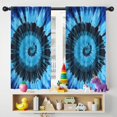 thumbnail image 5 of Blackout Kids Curtains,Blue Tie Dye Mandala Pattern Childrens Insulated Curtains Set Of 2,Bedroom Essentials,Toddler Room Decor 42"x54", 5 of 5