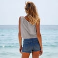 thumbnail image 4 of Npasoilc Cotton Linen Summer Crop Tops for Women Sleeveless V-Neck Shirts Lightweight Breathable Blouse Tops Casual Loose Shirts, 4 of 10
