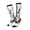 3 Black, variant on Women Crew Soft Moisture-wicking Socks Vintage Cactus Pickup Pattern Design Cotton Socks, One Size fit All